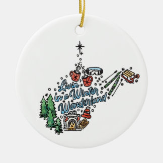 West Virginia Winter Wonderland Ornament