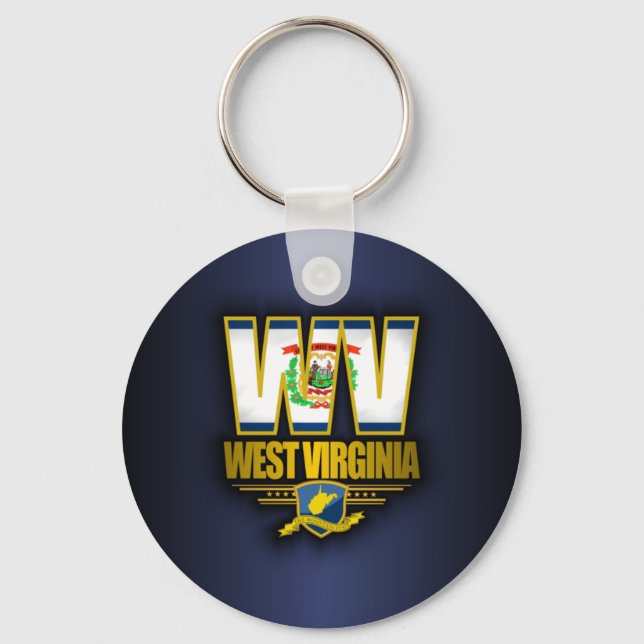 West Virginia (WV) Key Ring (Front)