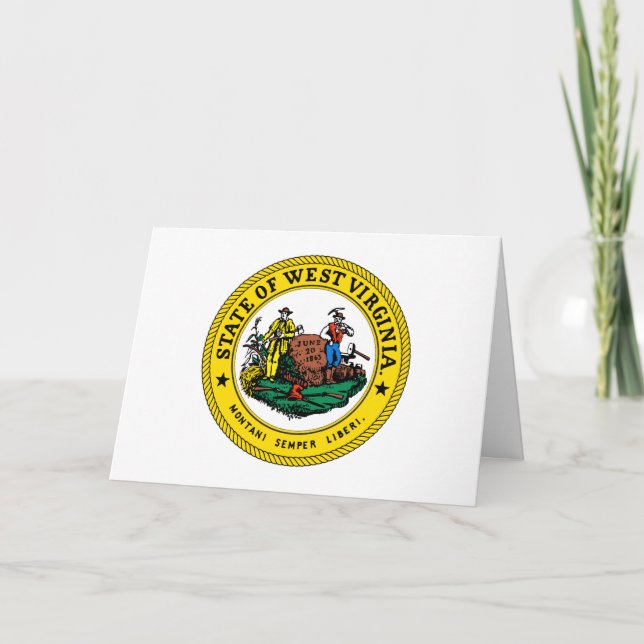 West Virginian Seal, Seal of West Virginia Card (Front)