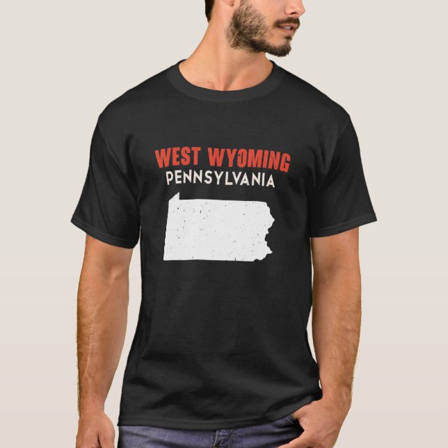 West Wyoming Pennsylvania USA State America Travel T-Shirt (Front)