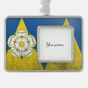 West Yorkshire Silver Plated Framed Ornament