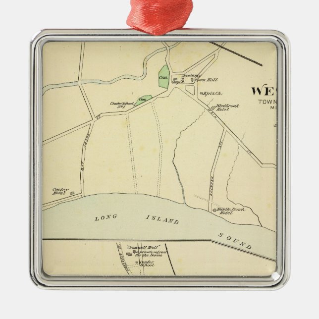 Westbrook, Cromwell Metal Ornament (Front)