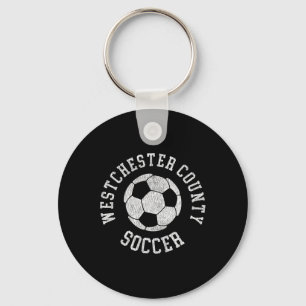 Westchester County Soccer Retro Distressed 90's Vi Key Ring