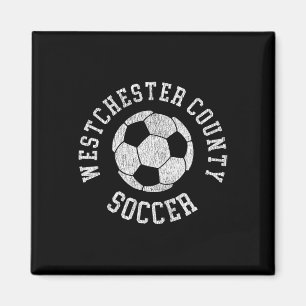 Westchester County Soccer Retro Distressed 90's Vi Magnet