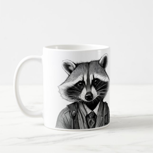 Westcoast scavenger raccoon  coffee mug (Left)