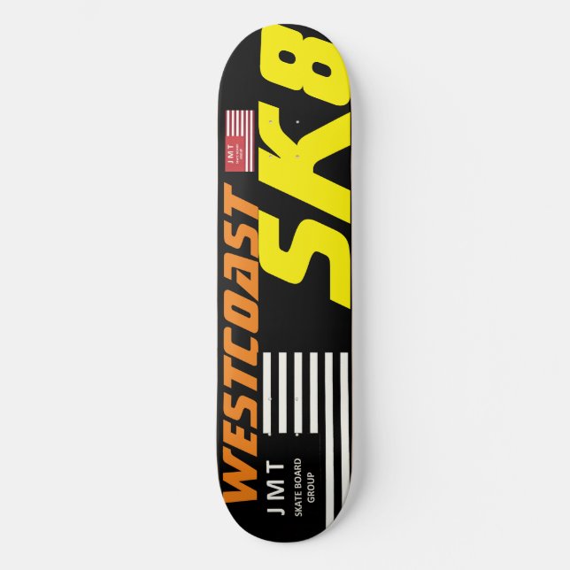 WESTCOAST SK8 8 1/2" Skateboard Deck (Front)