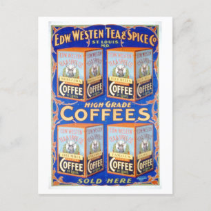 Westen Tea/Spice/Coffee Vintage Advertisement Postcard