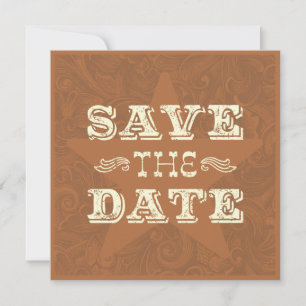 Wester Save the Date (two sided) Dark brown