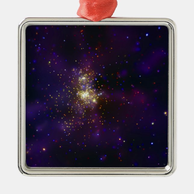 Westerlund 2, a young star cluster metal ornament (Front)
