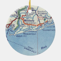 Westerly RI Vintage Map`