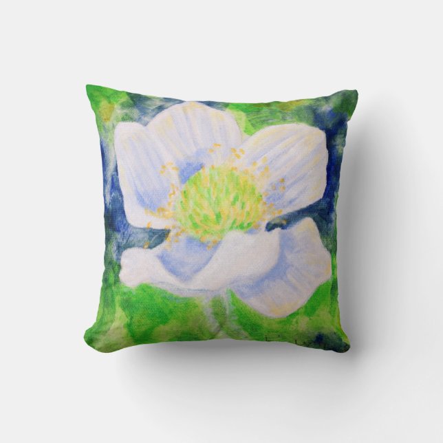 Western Anemone throw cushion (Front)