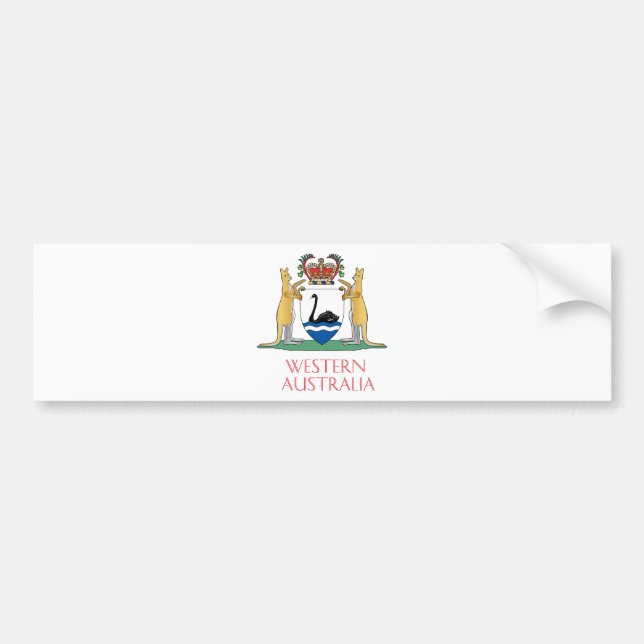 Western Australia coat of arms Bumper Sticker (Front)