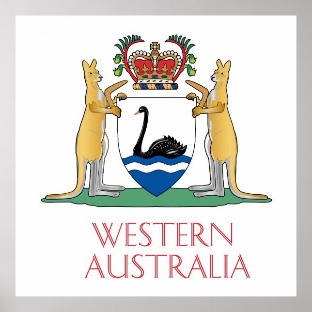 Western Australia coat of arms Poster (Front)