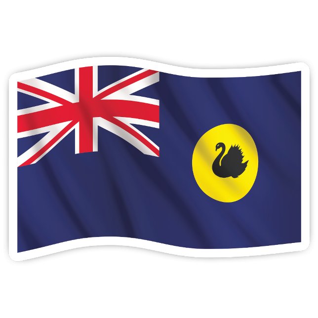 Western Australia State Flag Sticker (Western Australia State Flag Sticker)