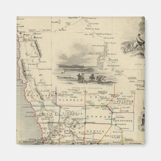 Western Australia, Swan River Magnet (Front)