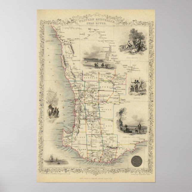 Western Australia, Swan River Poster (Front)