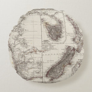 Western Australia Tasmania and New Zealand Round Cushion