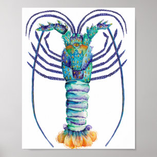 Western Australian Painted Rock Lobster  Poster