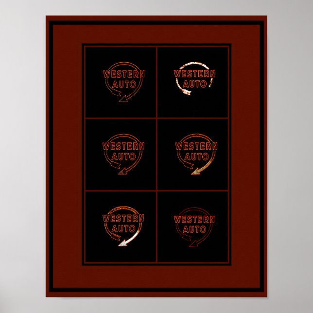 Western Auto Building Sign, Kansas City, Missouri Poster (Front)