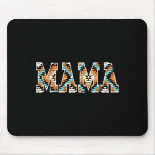 Western aztec mama country cowhide mother's day  mouse pad
