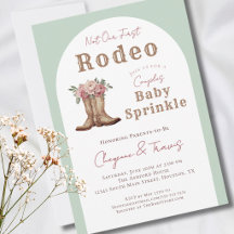 Western Baby Shower Not Our First Rodeo Sprinkle