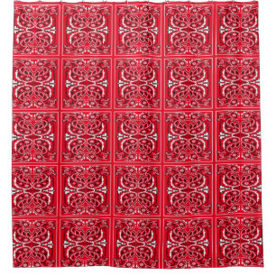 Western Bandanna Print Any Colour Shower Curtain