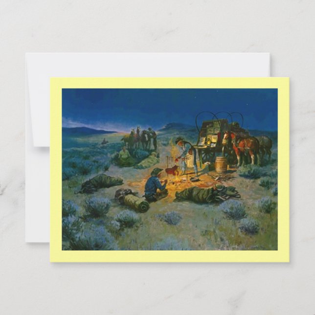 WESTERN BARBECUE PARTY INVITATION ~ EZ2 CUSTOMIZE (Front)