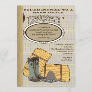 Western Barn Invitation