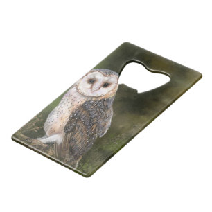 Western Barn Owl - Migned Watercolor Painting Art
