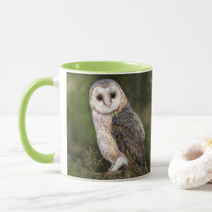 Western Barn Owl Mug Painting