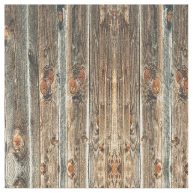 Western Barn Wood Print #2 Fabric (Close Up)