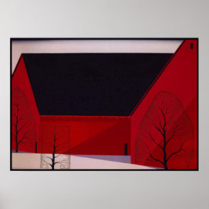 Western Barns - 1988; United States Eyvind Earle Poster