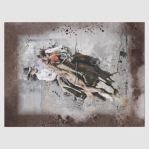 Western Barrel Racing Cowgirl Decoupage Tissue Paper