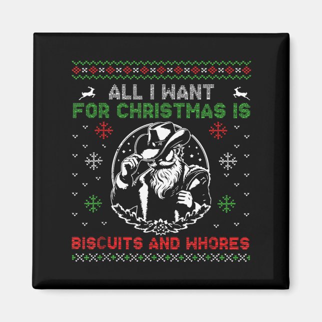 Western Biscuits And S Christmas Quote  Magnet (Front)