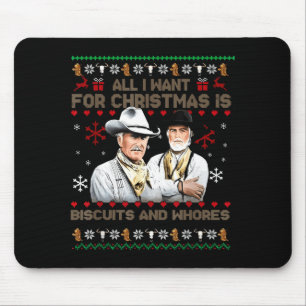 Western Biscuits And S Christmas Quote Mouse Pad