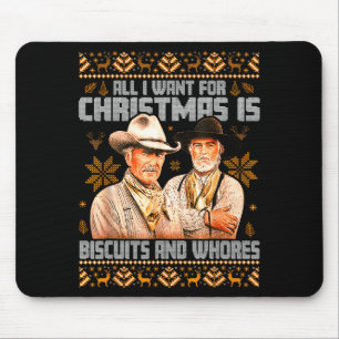 Western Biscuits And S Christmas Ugly  Mouse Pad