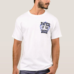 Western Blue Father of the Bride Sheriff T-Shirt