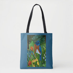 Western Bluebird All Over Tote Bag