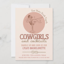 Western Blush Cowgirls and Cocktails Bachelorette