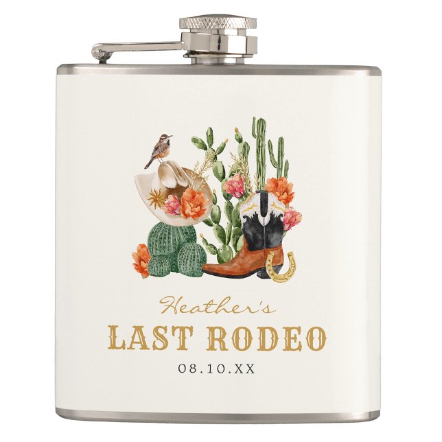 Western Boho Hip Flask (Western Theme Boho Flask by Painted Paperie
)