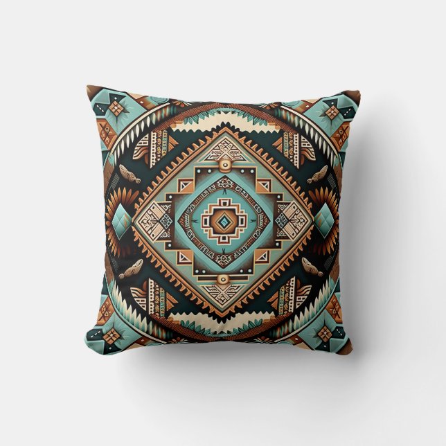 Western Boho Pattern Cushion (Front)