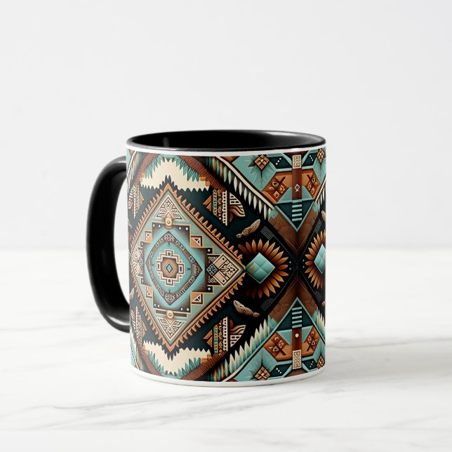 Western Boho Pattern  Mug (Front Left)
