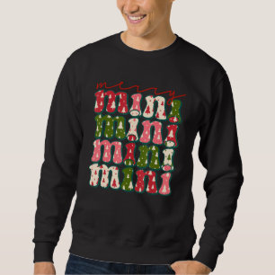 Western Boho Retro Christmas Mimi Mom Mother Sweatshirt