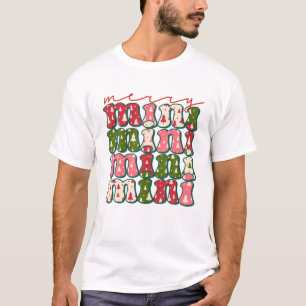 Western Boho Retro Christmas Mimi Mom Mother T-Shirt