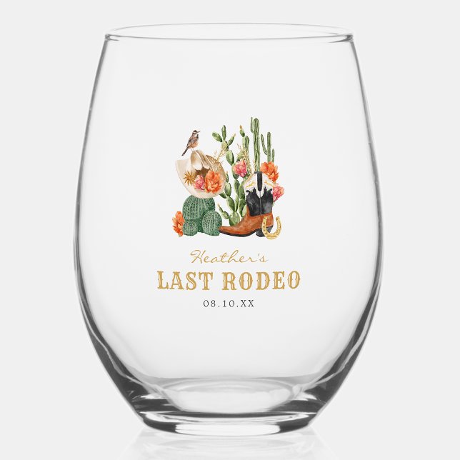 Western Boho Stemless Wine Glass (Western Boho Stemless Wine Glass by Painted Paperie
)