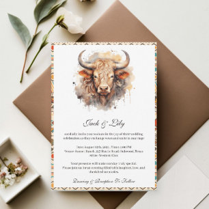 Western Boho Wedding Invitation