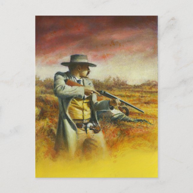Western Book Cover illustration Postcard (Front)