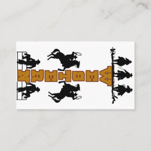 Western Bookmark Business Card