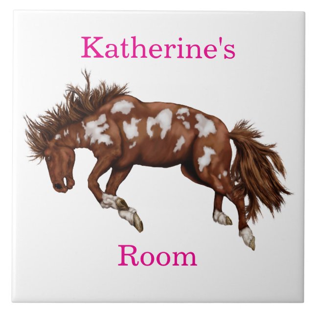Western Bronco Room  Ceramic Tile (Front)