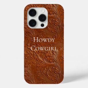 Western Brown Bohemian Art iPhone 15 Pro Case